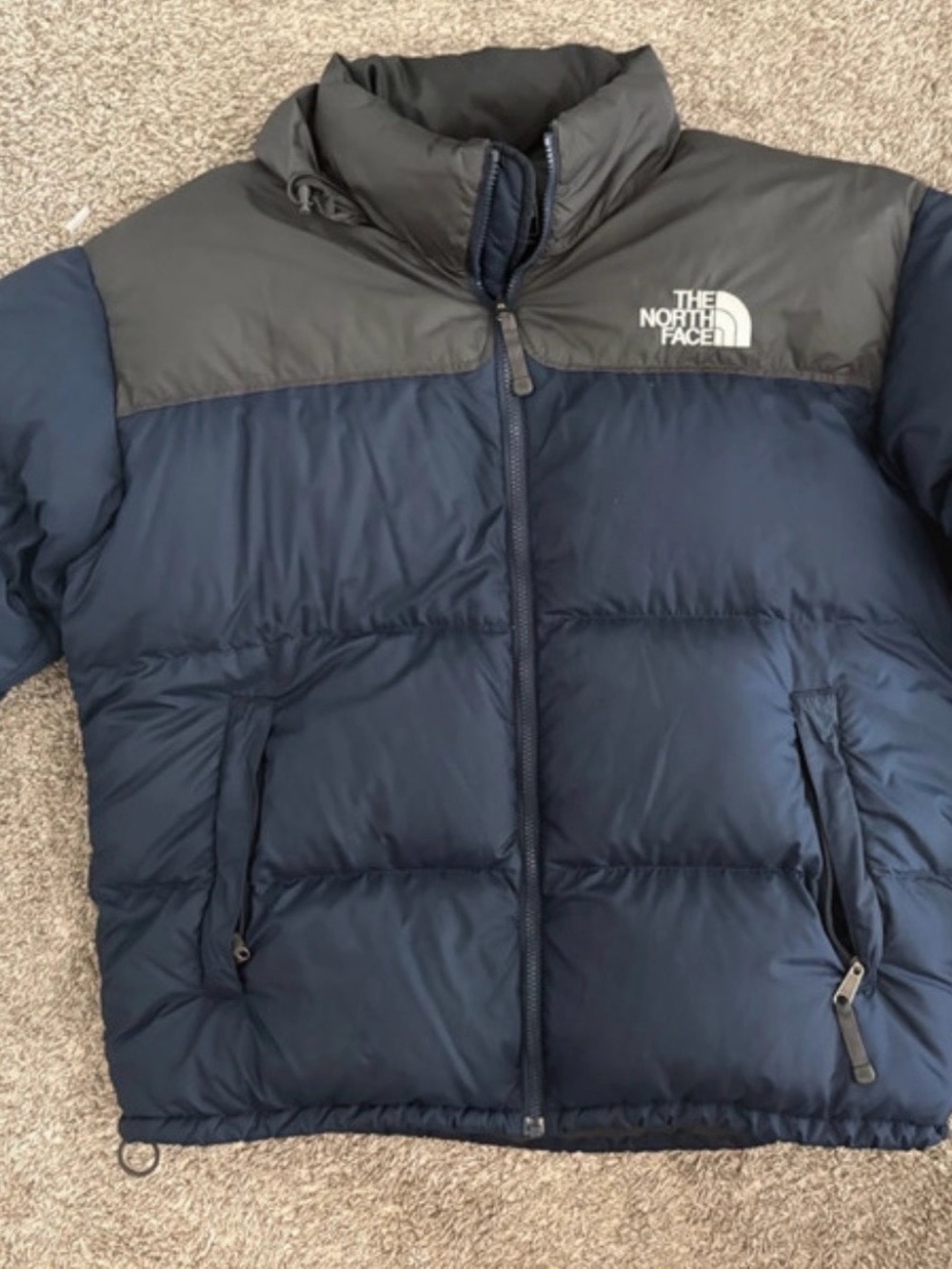The North Face Men's Navy and Black Puffer Jacket